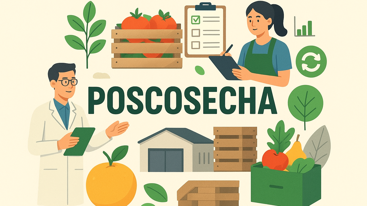 Análisis léxico y práctico de las técnicas de preservación de frutas, hortalizas y ornamentales después de la cosecha  Poscosecha o postcosecha.png
